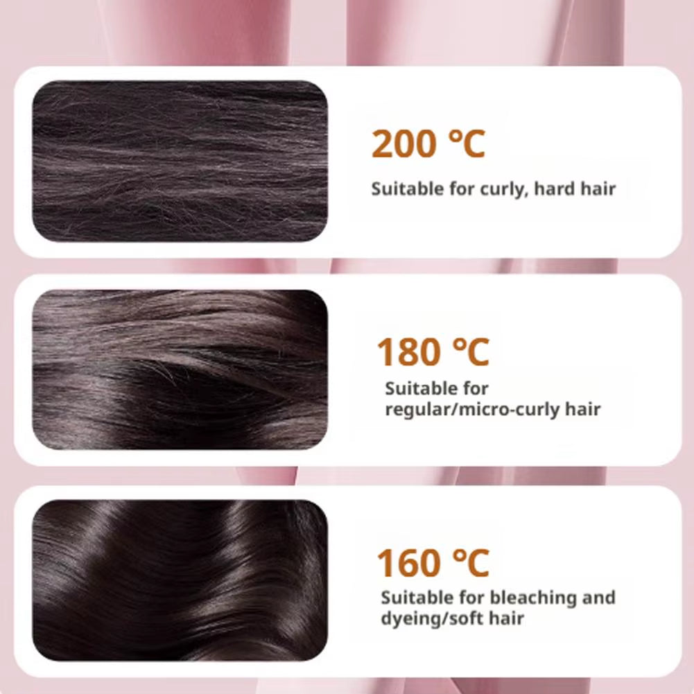 Portable Hair Styling Hair Straightener Mini Longlasting Fluffy Home Straight Hair Comb Wireless Negative Ion Straight Hair Comb